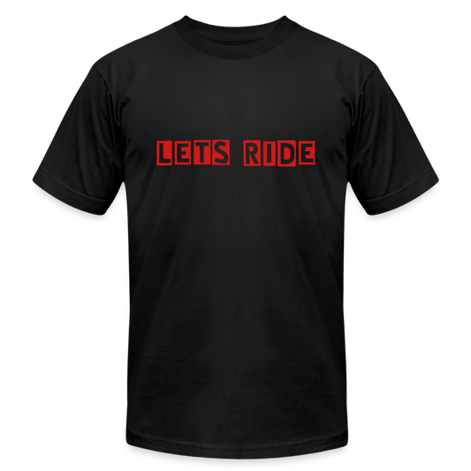 Unisex T-shirt LETS RIDE - black