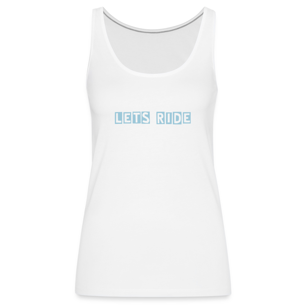 Dune Girlz Let's Ride Tank top - white