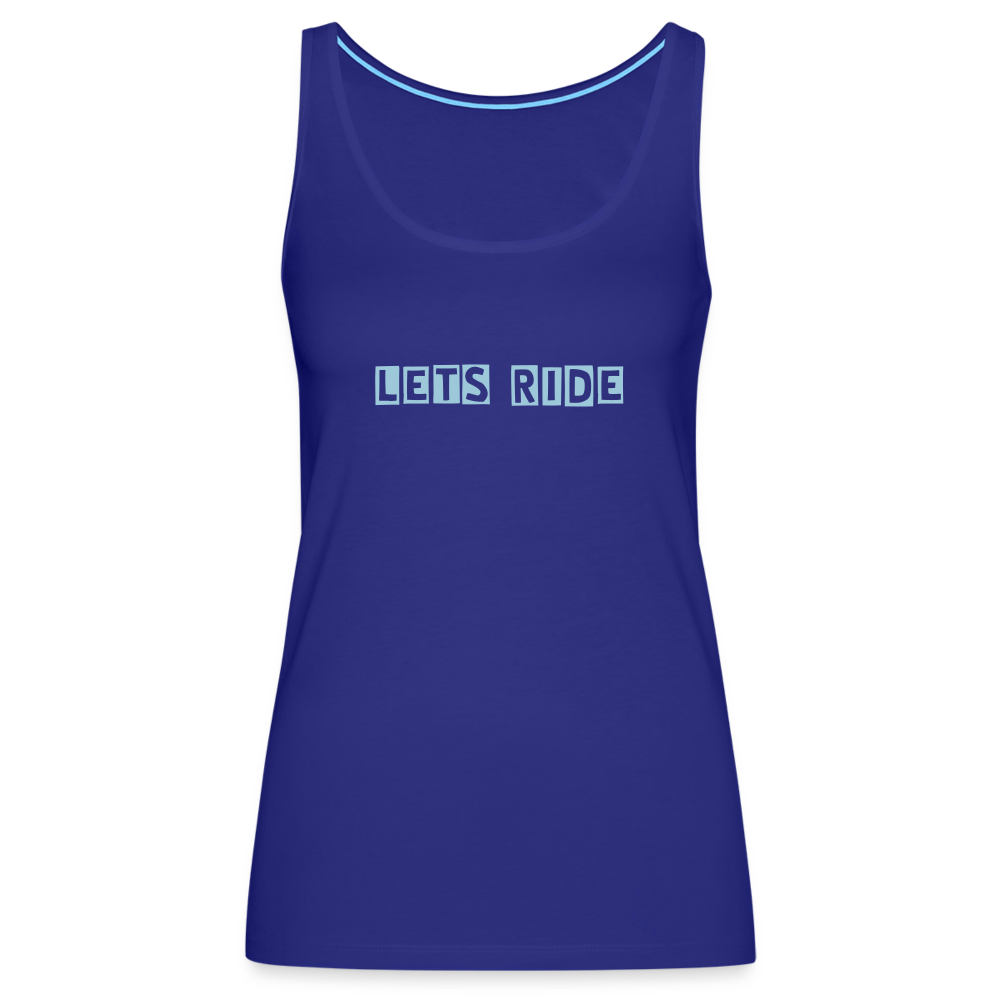 Dune Girlz Let's Ride Tank top - royal blue