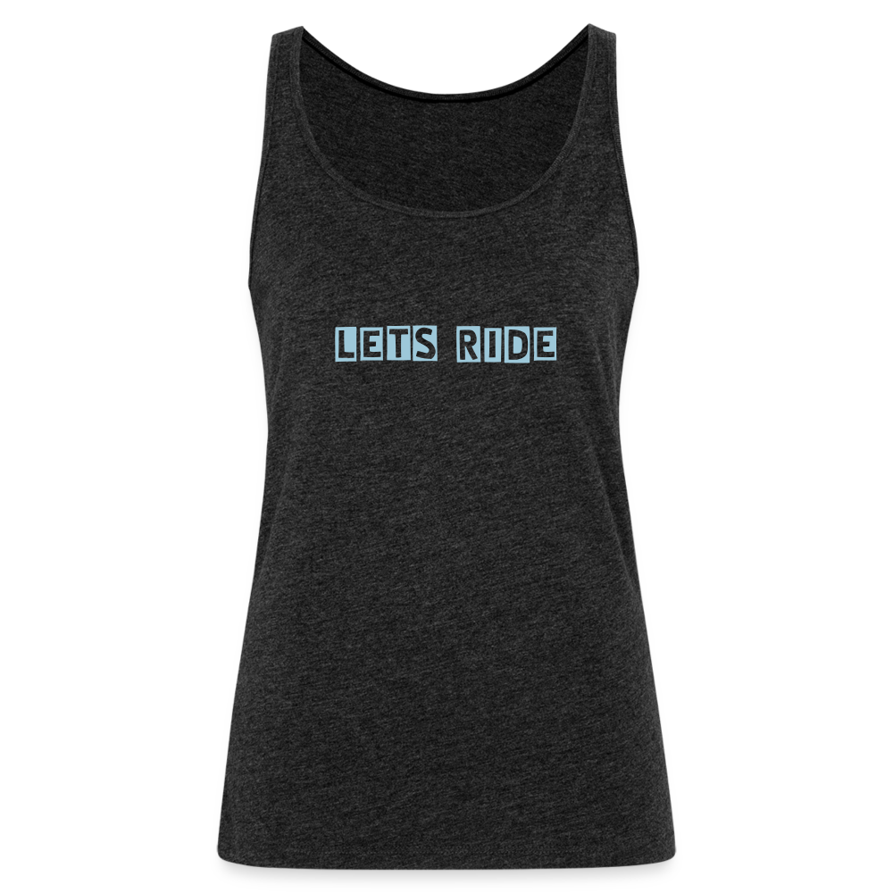 Dune Girlz Let's Ride Tank top - charcoal grey