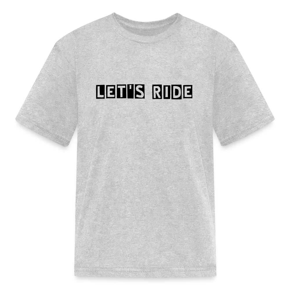 Kids' Let's Ride T-Shirt - heather gray