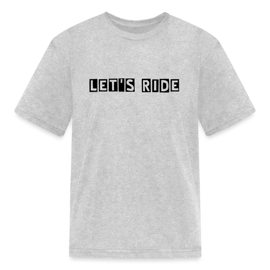 Kids' Let's Ride T-Shirt - heather gray